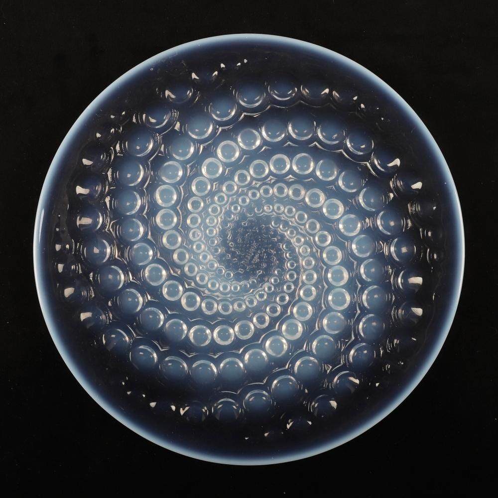 Rene Lalique comparable auction result: rene lalique france 1860 1945 volutes pattern opalescent plate glass