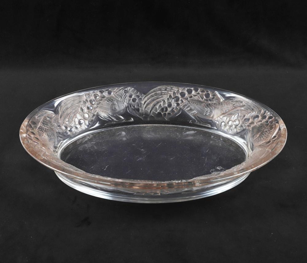 Rene Lalique comparable auction result: rene lalique france 1860 1945 faisans pattern jardiniere glass
