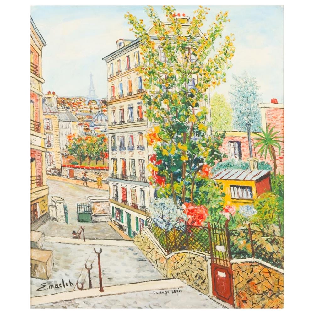 Elisee Maclet comparable auction result: elisee maclet 1881 1962 parisian scene painting