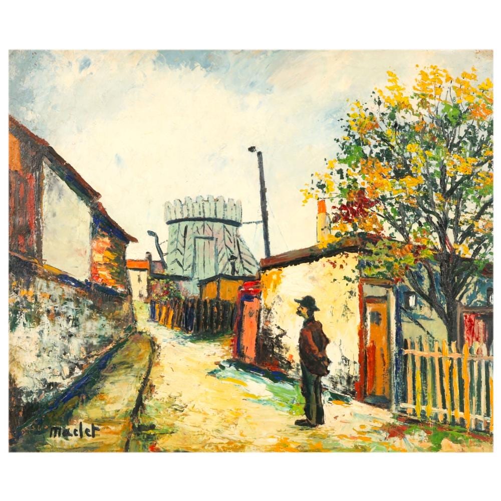 Elisee Maclet comparable auction result: elisee maclet 1881 1962 figural street painting
