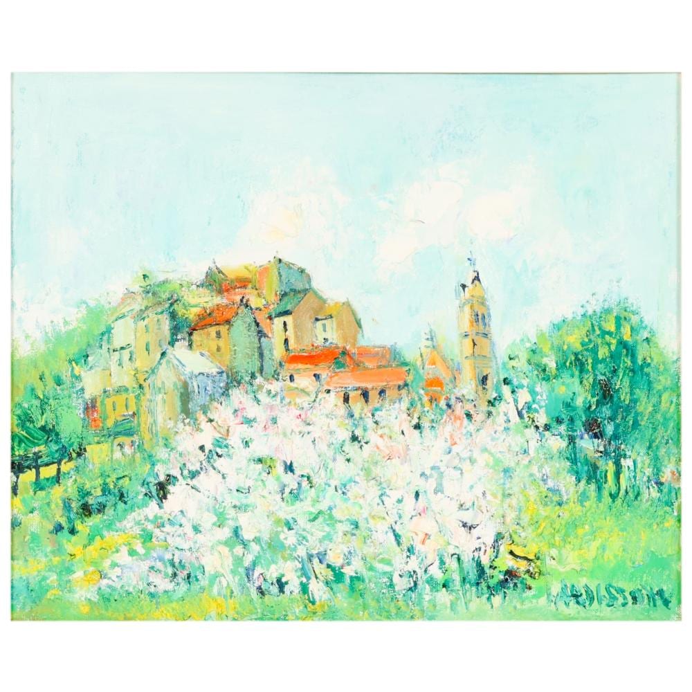 Yolande Ardissone comparable auction result: yolande ardissone 1927 2024 village scene painting
