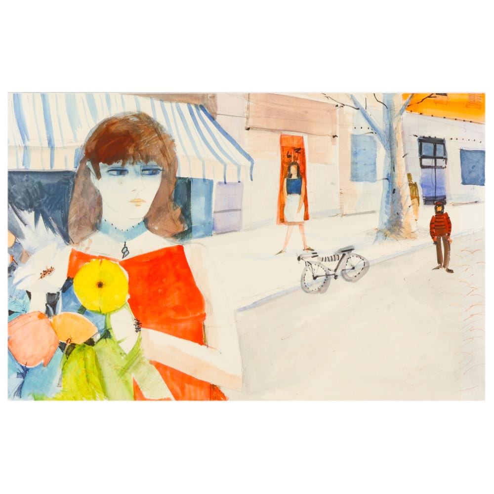 Charles Levier comparable auction result: charles levier 1920 2003 figural street painting