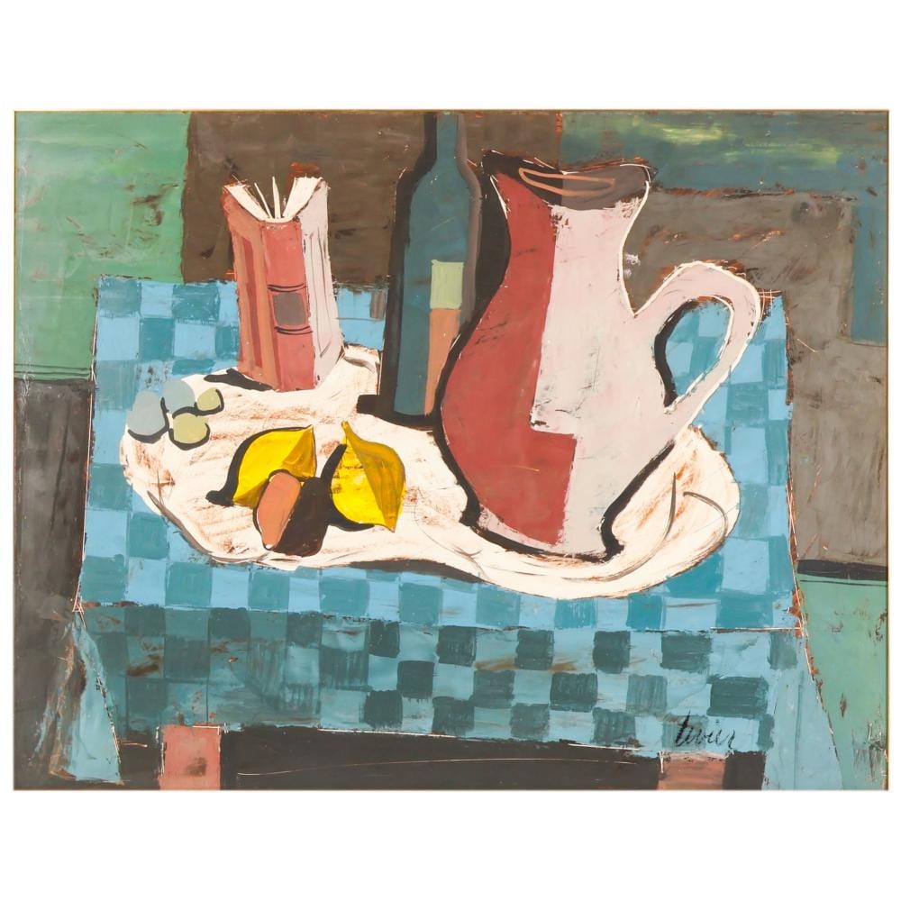 Charles Levier comparable auction result: charles levier 1920 2003 still life scene painting