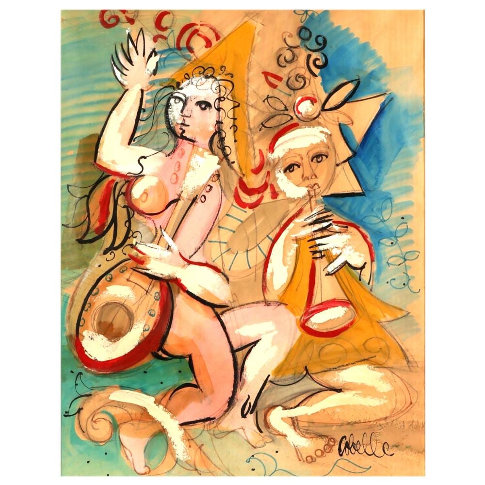 charles cobelle 1902 1998 the musicians painting · Hill Auction Gallery · 2026-07-01 Charles Cobelle comparable auction result: charles cobelle 1902 1998 the musicians painting
