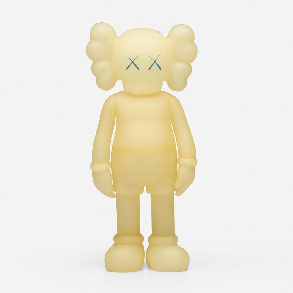 KAWS (Brian Donnelly), Five Years Later Companion (Glow in the Dark Blue Eyes) sold by Los Angeles Modern Auctions, lot 185 — auction record photograph