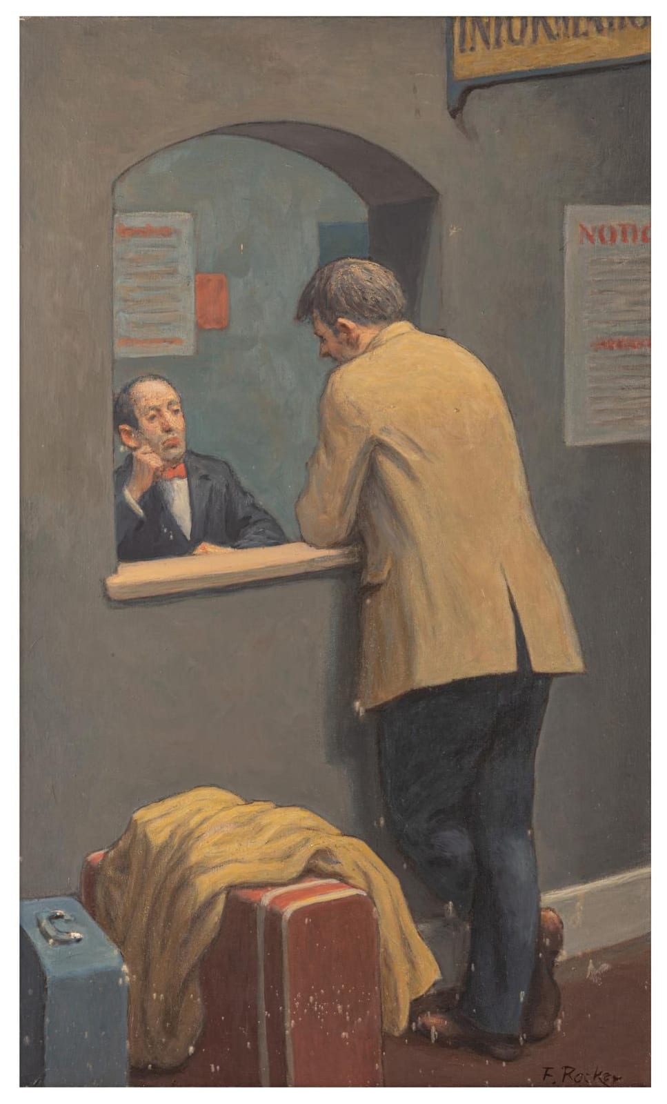 fermin rocker 1907 2004 the information desk · Chiswick Auctions · 2026-06-30 Fermin Rocker comparable auction result: fermin rocker 1907 2004 the information desk