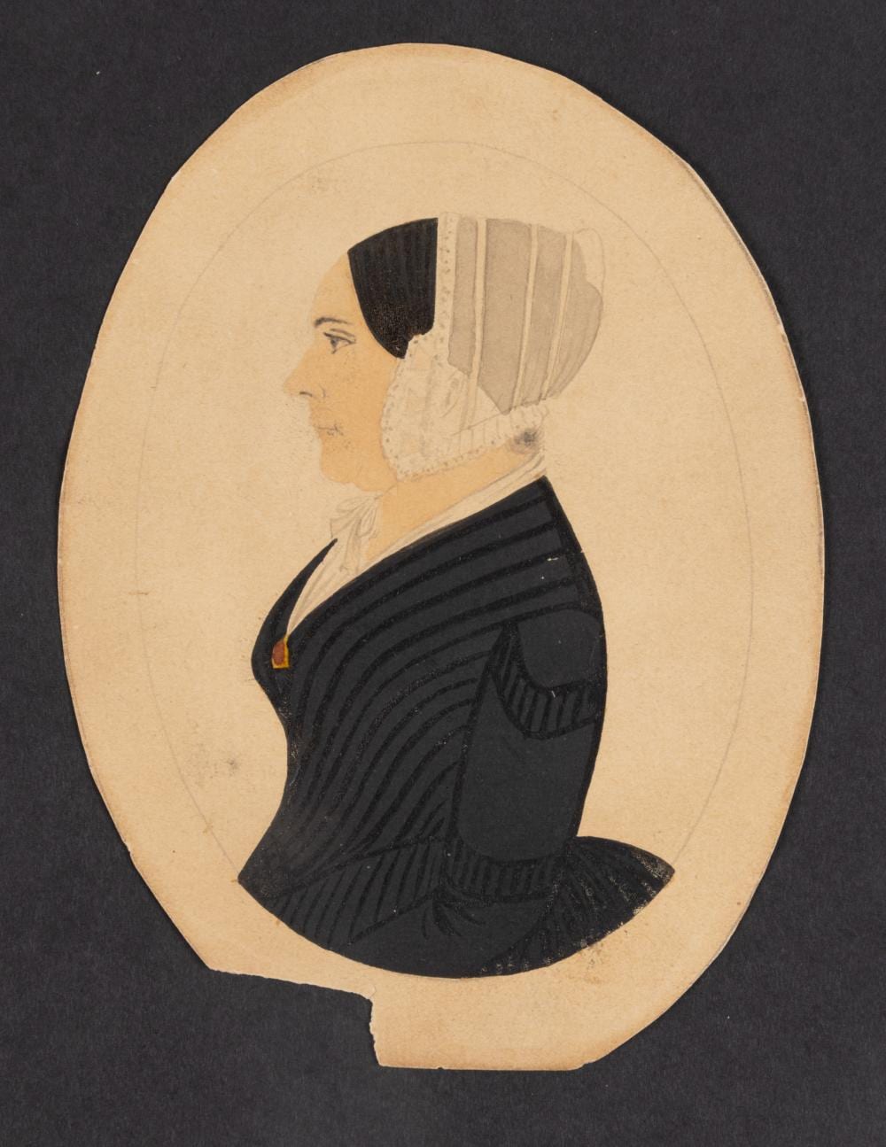 Justus Dalee comparable auction result: justus dalee new york massachusetts 1793 1878 attributed folk art miniature portrait of a lady