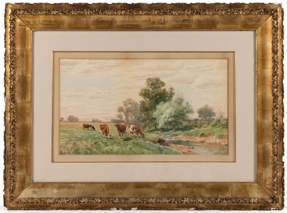 Thomas Bigelow Craig comparable auction result: thomas bigelow craig american 1849 1924 landscape painting featuring cows
