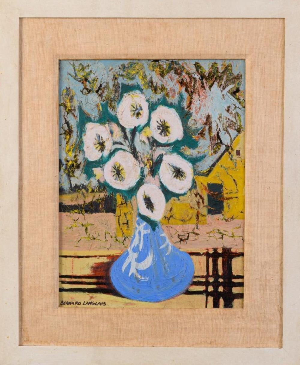 Bernard Langlais comparable auction result: bernard langlais 1921 1977 vase of flowers