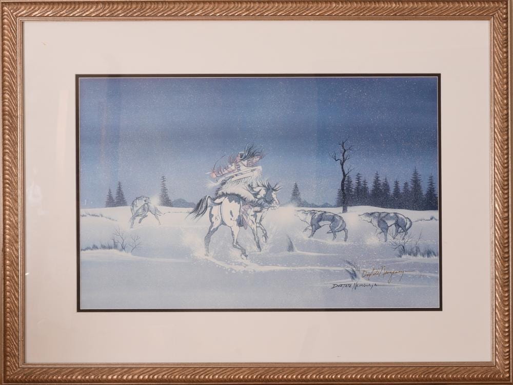 Doc Tate Nevaquaya comparable auction result: doc tate nevaquaya signed print