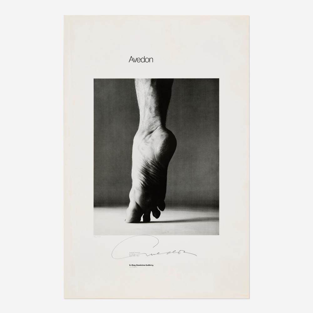 Richard Avedon comparable auction result: richard avedon rudolf nureyev en pointe new york exhibition poster