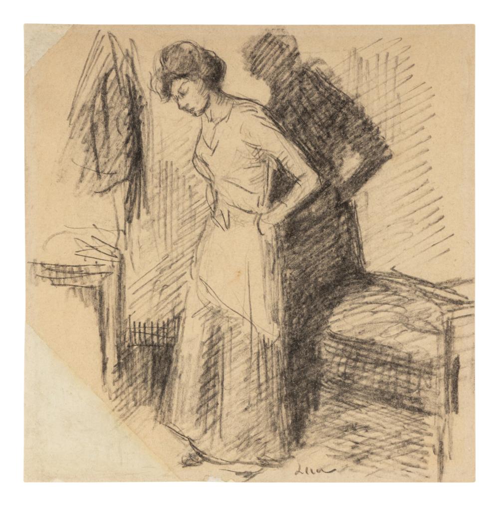 Maximilien Luce comparable auction result: maximilien luce french 1858 1941 la toilette a double sided drawing