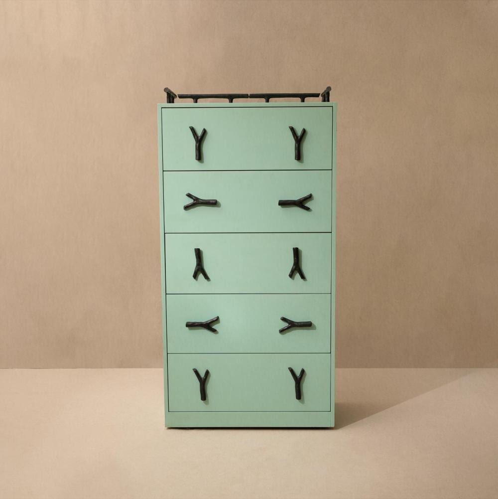 Elizabeth Garouste comparable auction result: elizabeth garouste b 1946 mattia bonetti b 1952 fourches chest of drawers painted mdf bronze