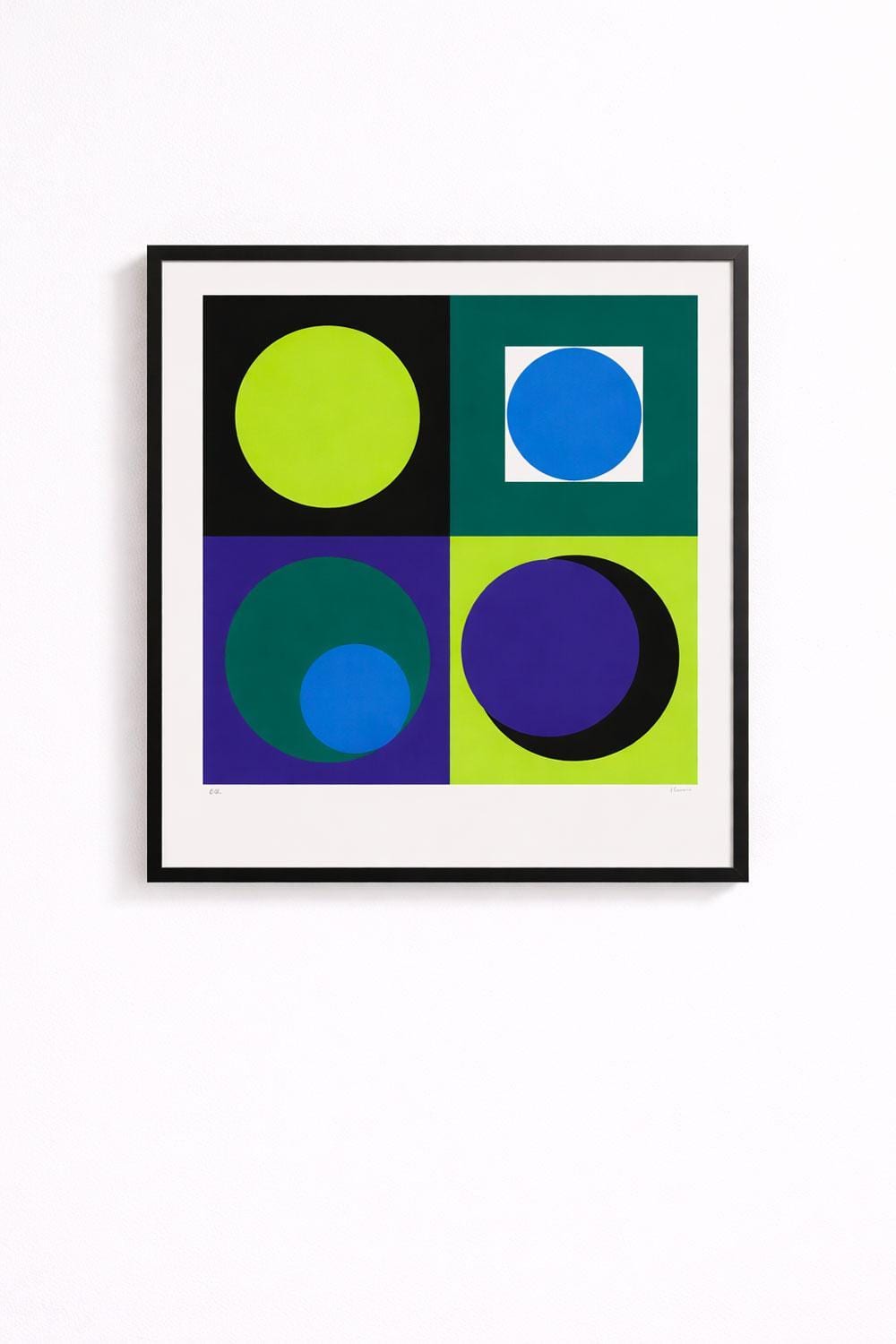 Geneviève Claisse comparable auction result: genevi ve claisse 1935 2018 green silkscreen print hand signed in pencil and numbered ea