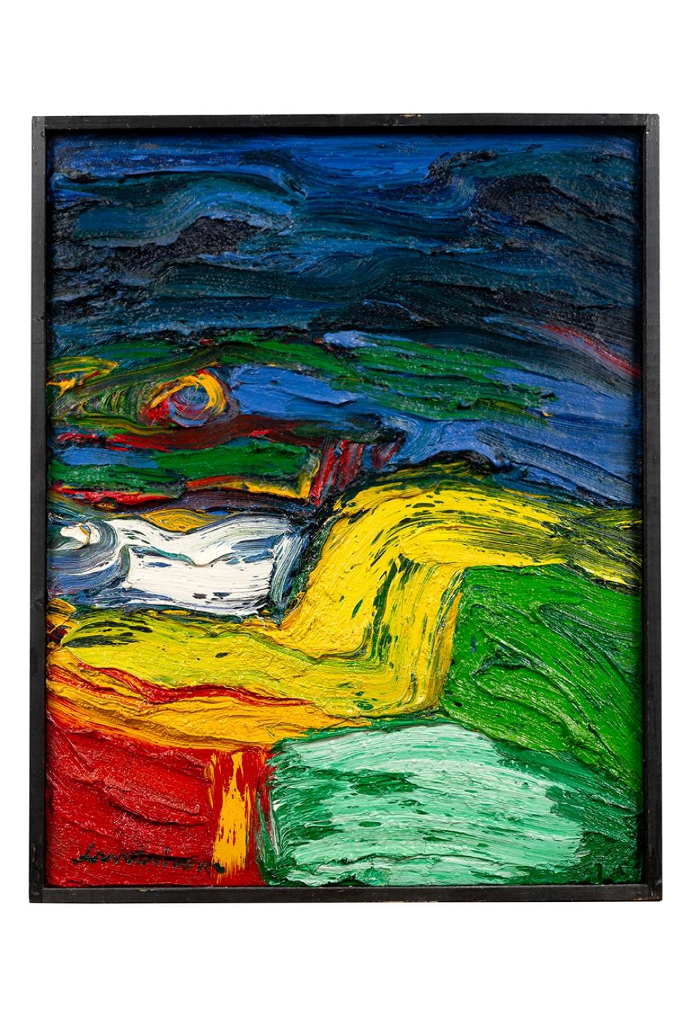 Bengt Lindström comparable auction result: bengt lindstr m 1925 2008 eveil l aube 1988