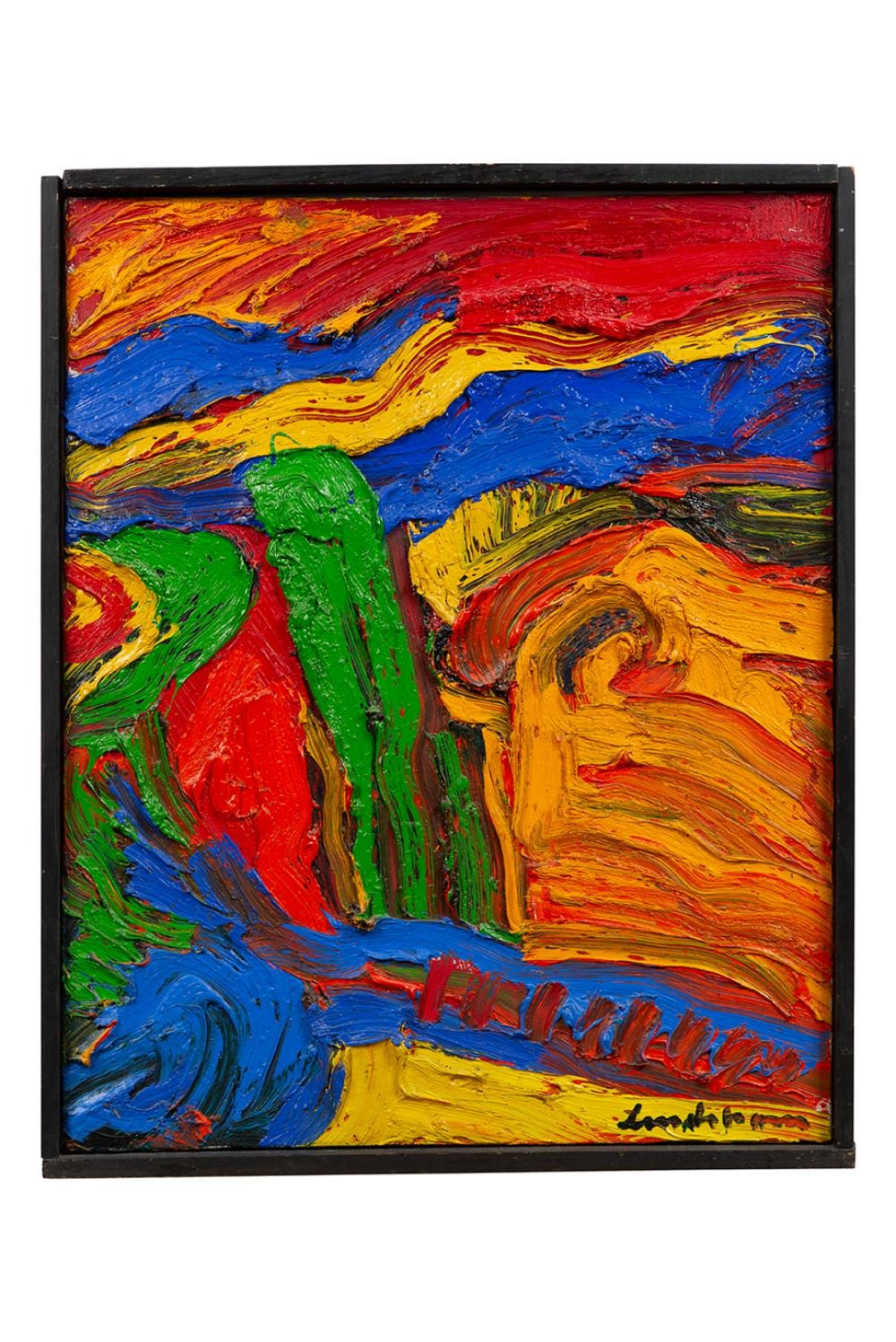 Bengt Lindström comparable auction result: bengt lindstr m 1925 2008 paysage ardent 1993