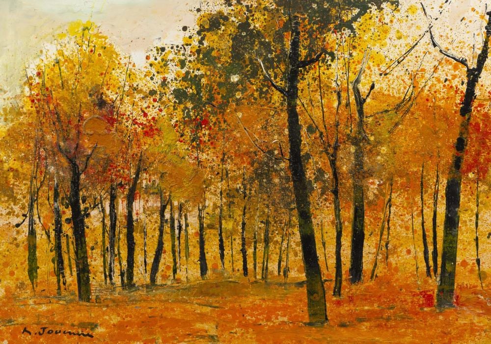 Michel Jouenne comparable auction result: michel jouenne 1933 2021 la for t en automne