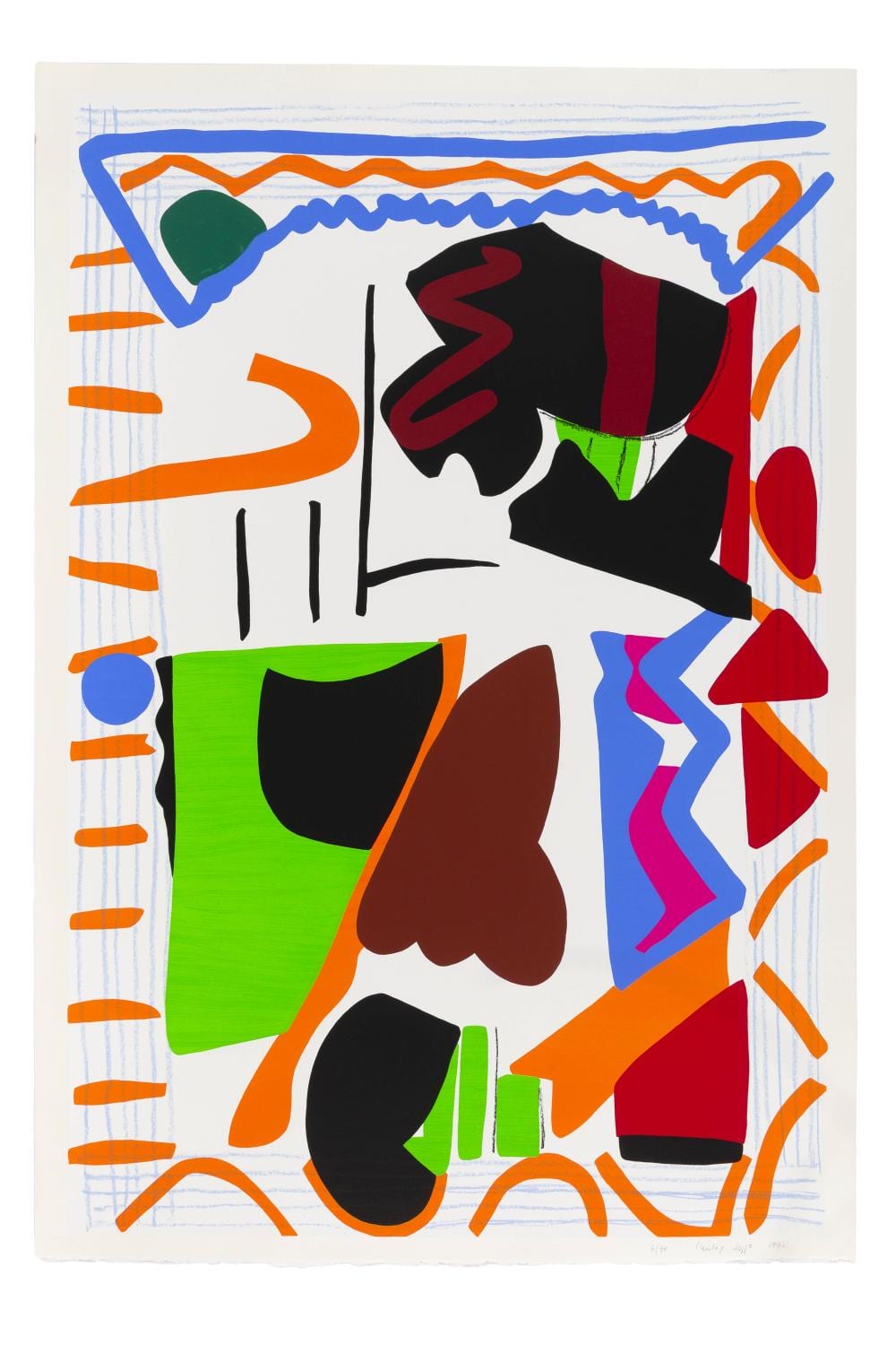 Shirley Jaffe comparable auction result: shirley jaffe 1923 2016 green stripe
