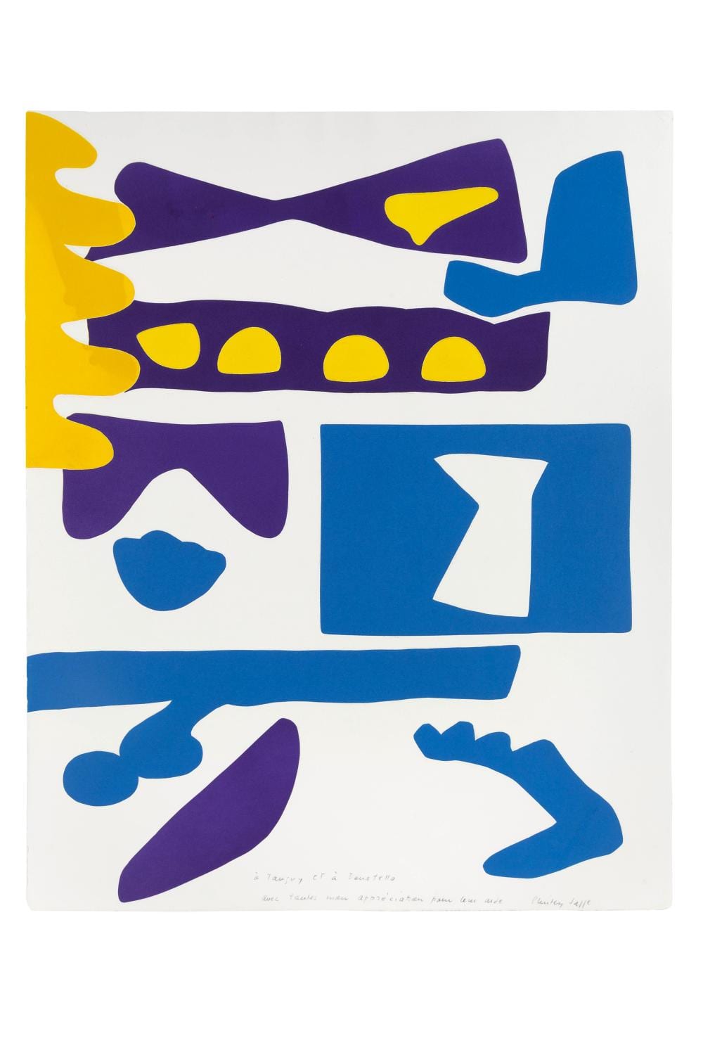 Shirley Jaffe comparable auction result: shirley jaffe 1923 2016 sans titre 1990