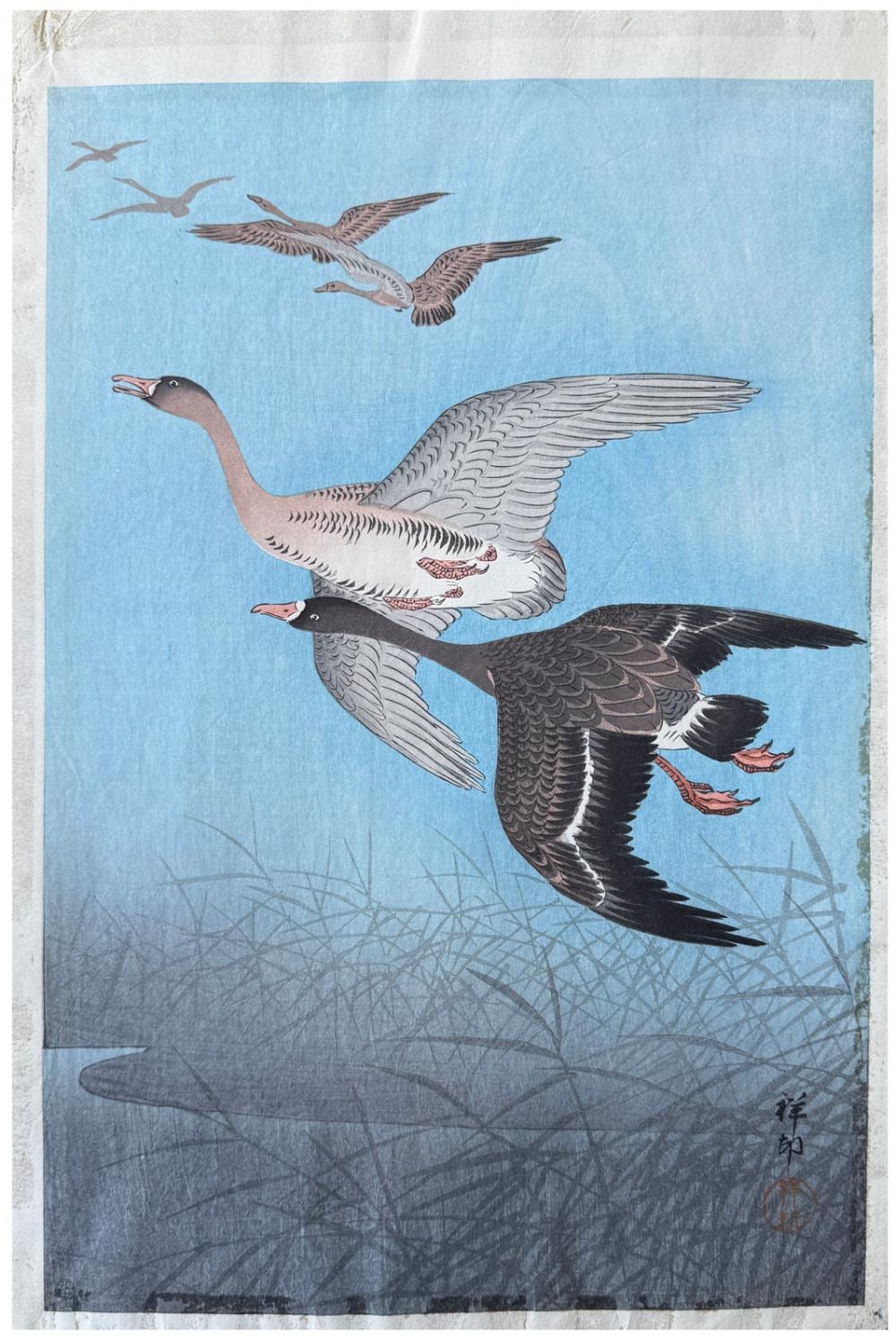 Ohara Koson comparable auction result: japanese woodblock print ohara koson