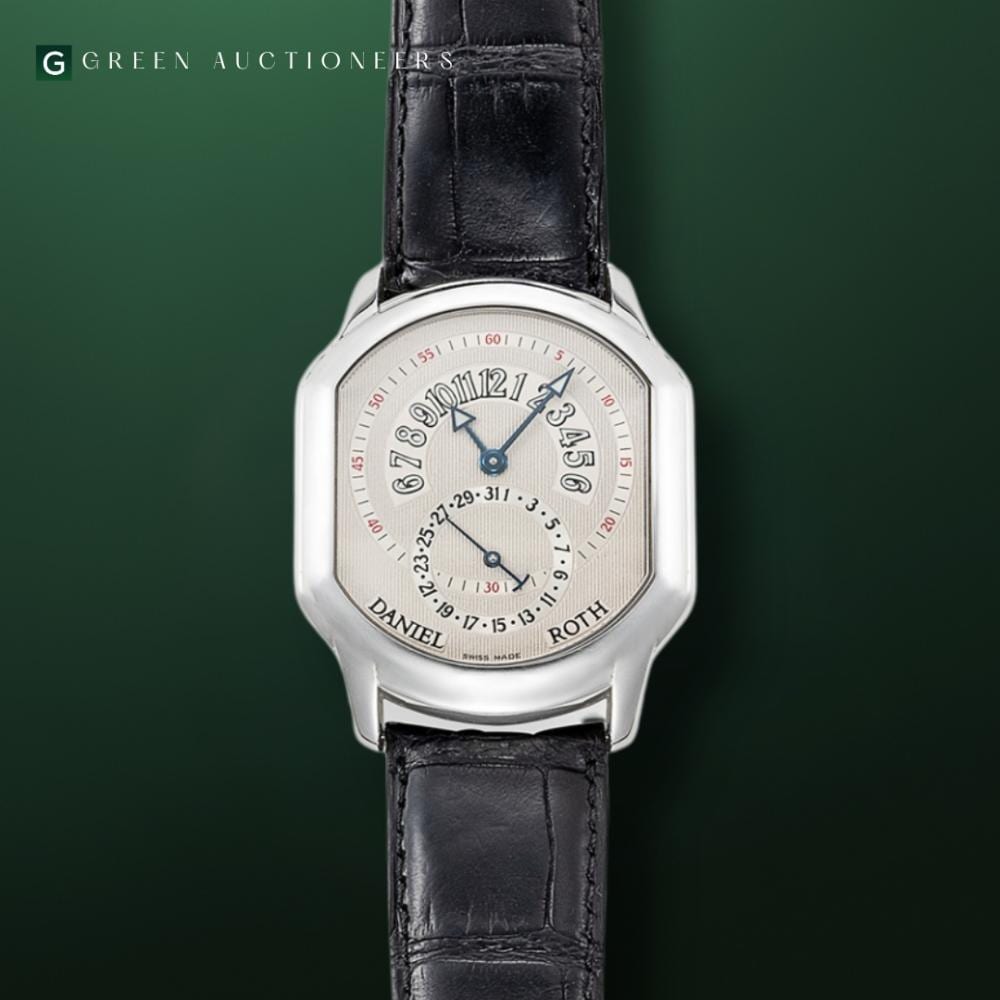 Daniel Roth comparable auction result: daniel roth retrograde hours wristwatch circa 2000