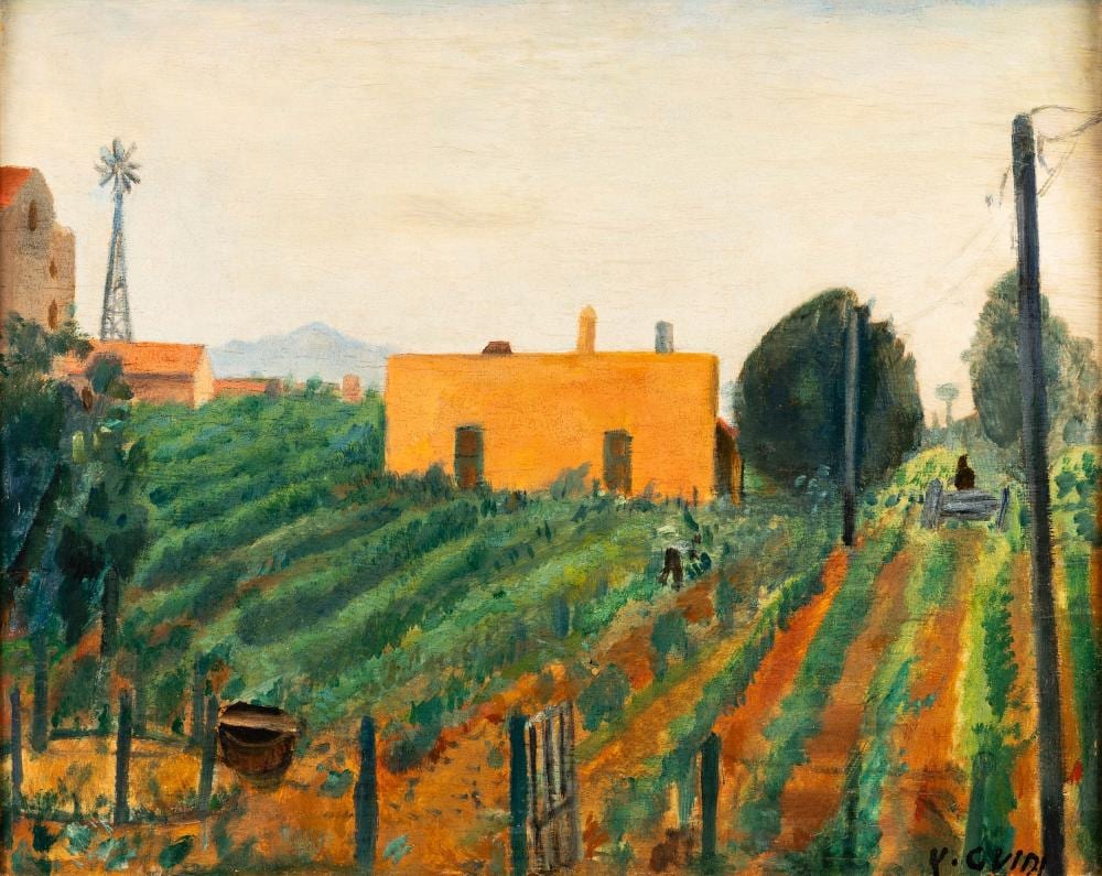 Virgilio Guidi comparable auction result: virgilio guidi 1892 roma 1984 venezia campagna romana