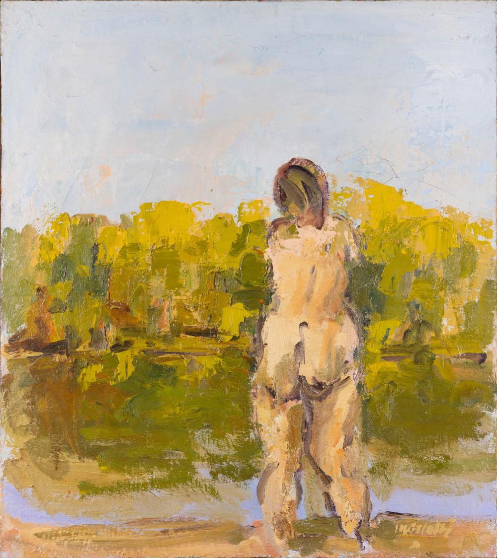 Ennio Morlotti comparable auction result: ennio morlotti 1910 lecco 1992 milano studio per lago di oggiono