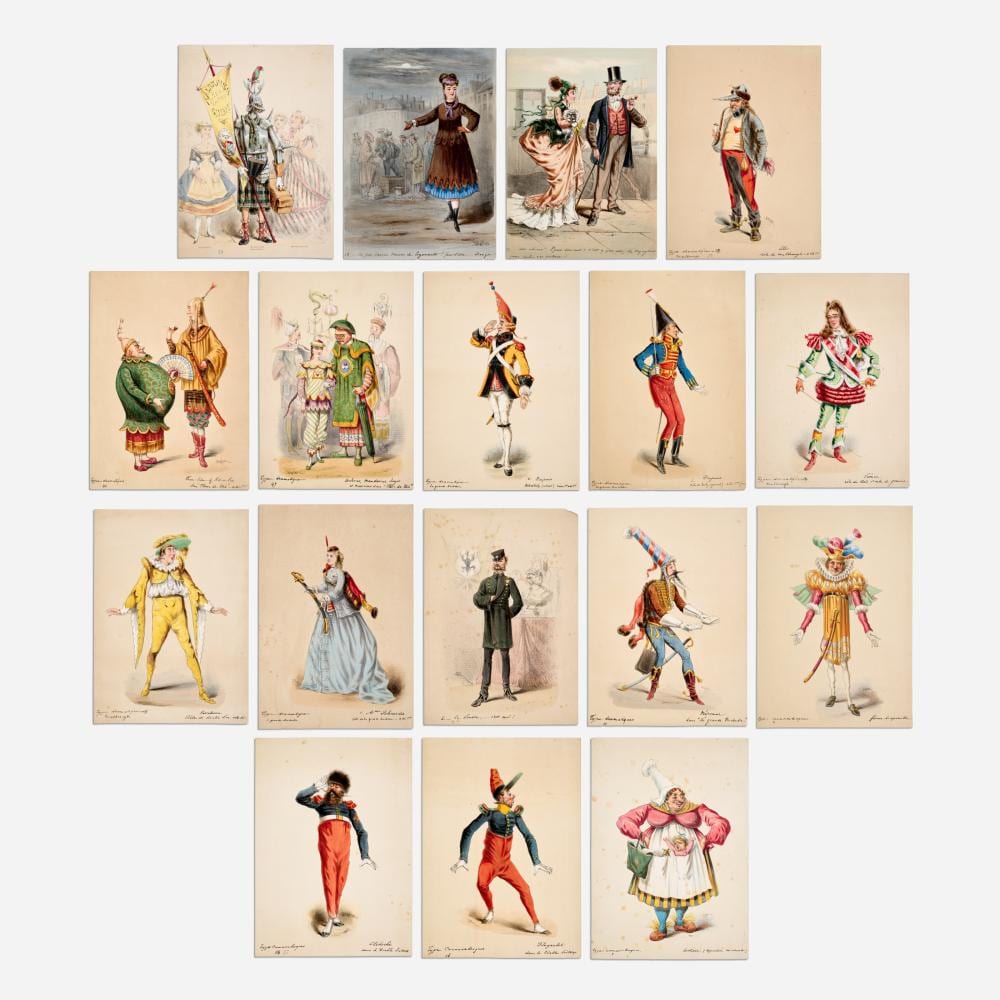 Jules Draner comparable auction result: draner 1833 1926 collection of 17 parisian cartoons