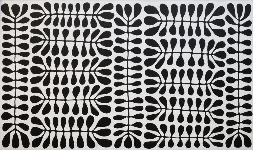 Debra McDonald Nangala comparable auction result: debra mcdonald nangala mulga trees acrylic on linen 122cm x 206cm