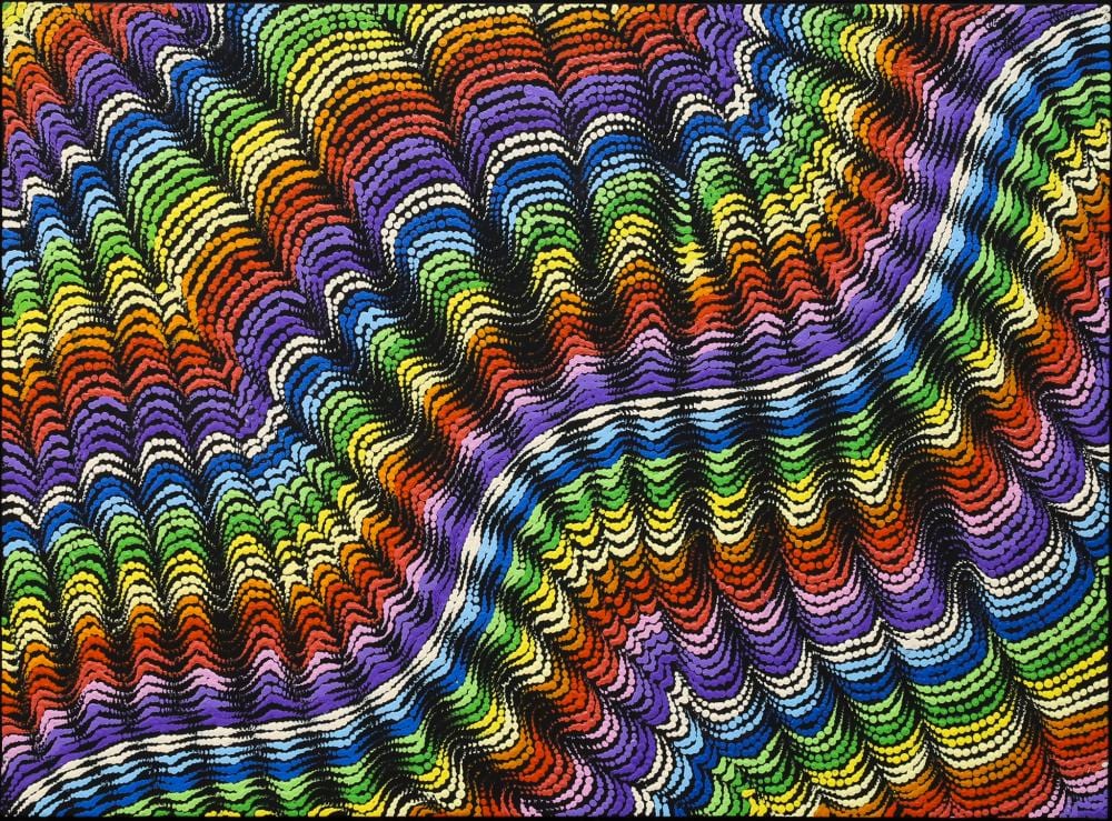 Maria Brown Nampitjinpa comparable auction result: maria brown nampitjinpa sandhills acrylic on canvas 74cm x 101cm