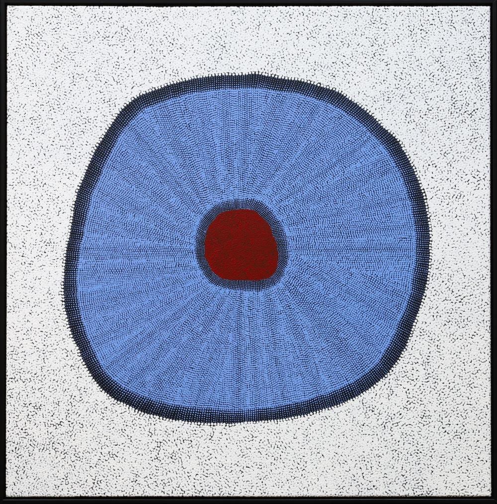 Felicity Robertson Nampitjinpa comparable auction result: felicity robertson nampitjinpa puyurru acrylic on linen 105cm x 103cm