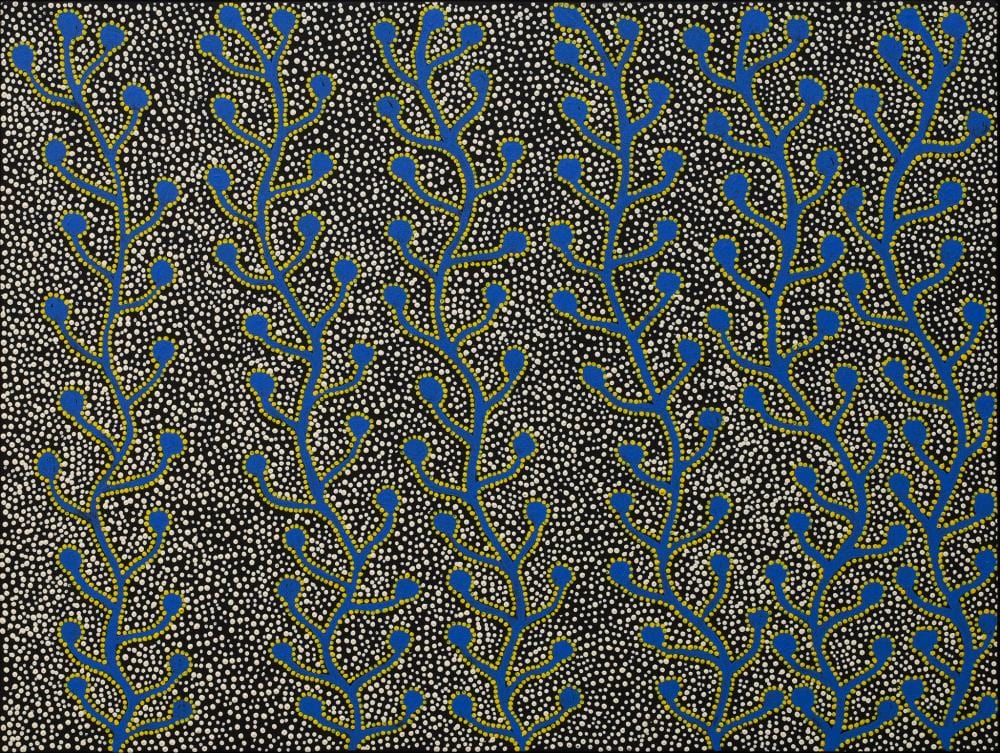 Mavis Jugadai comparable auction result: mavis jugadai napaltjarri spirit trees acrylic on canvas 76cm x 100cm