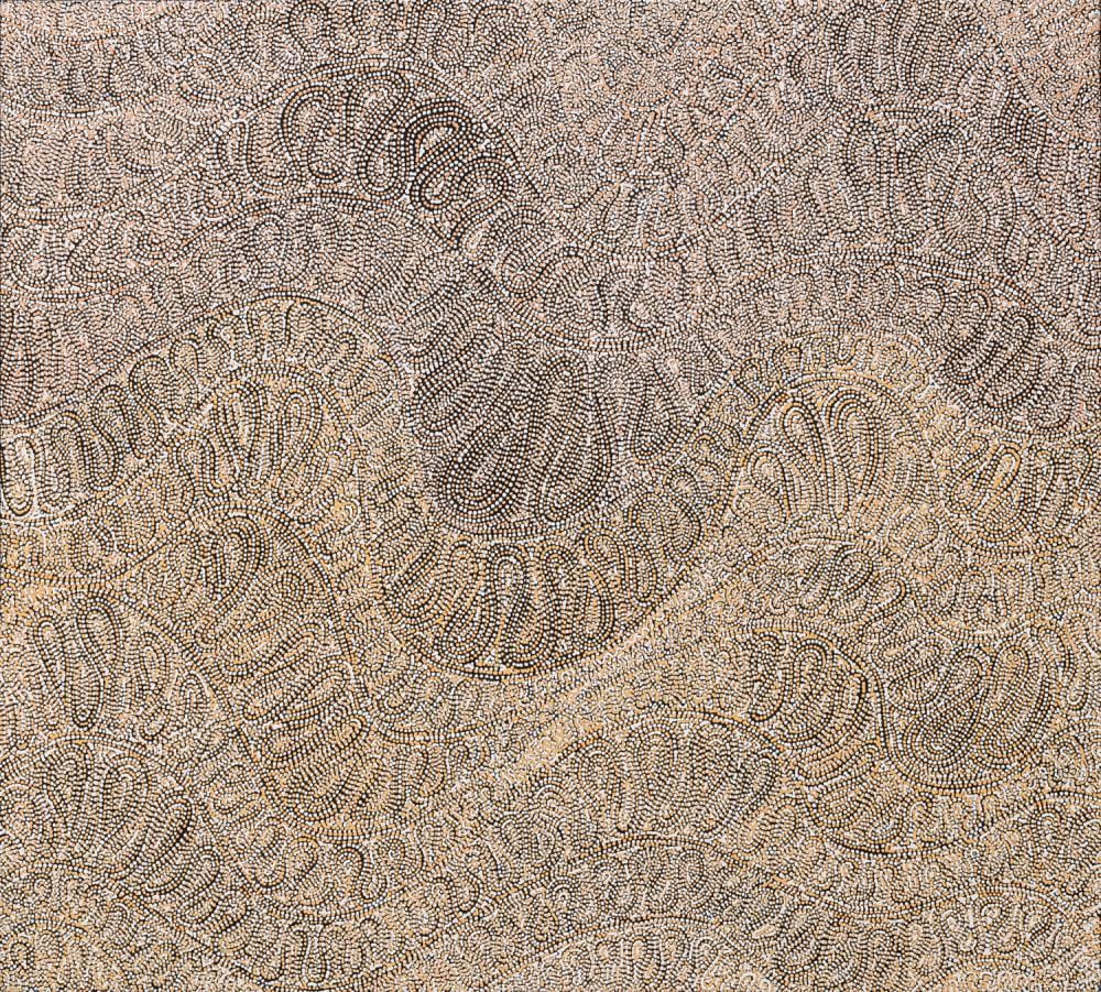 Valda Granites Napanangka comparable auction result: valda granites napanangka mina mina acrylic on canvas 98cm x 89cm