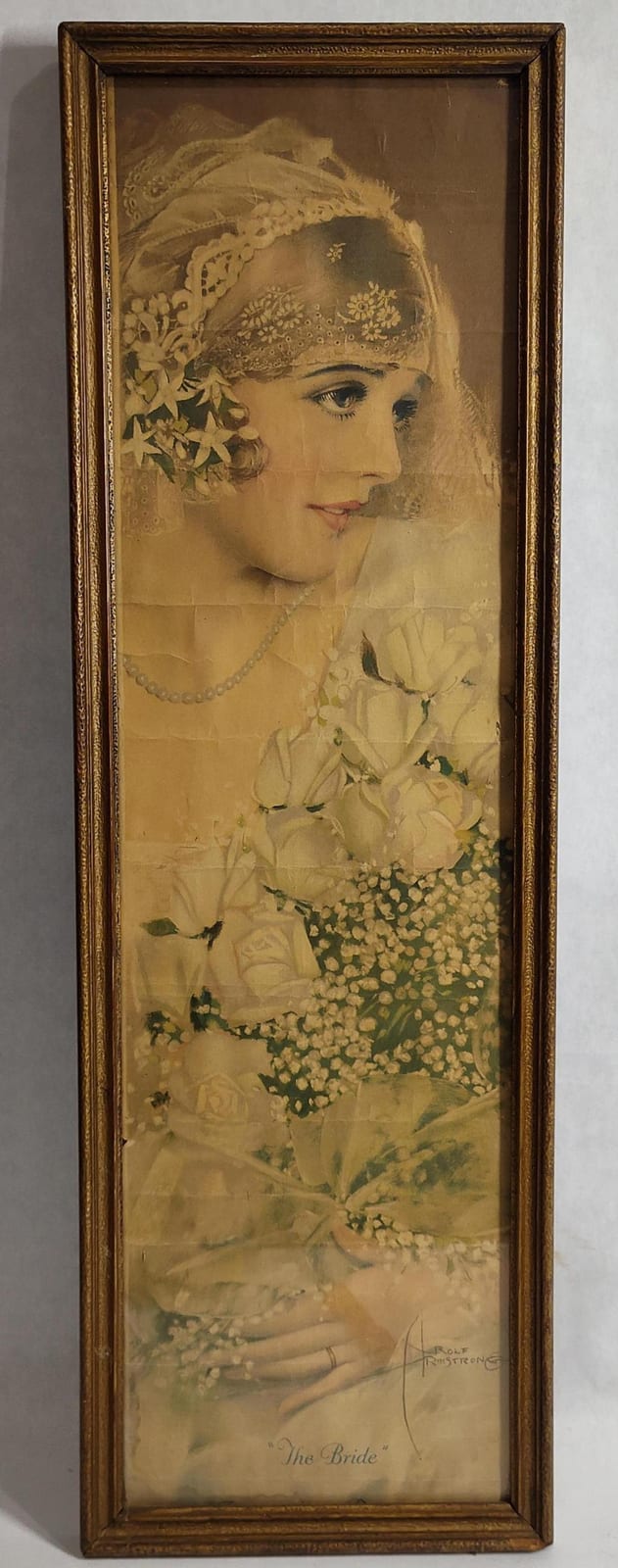 Rolf Armstrong comparable auction result: rolf armstrong the bride framed print