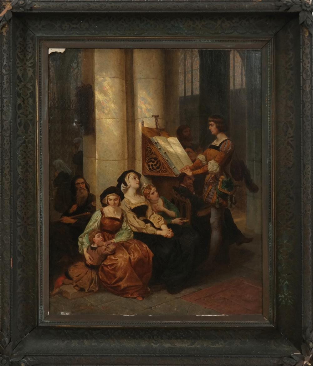 Emanuel Gottlieb Leutze comparable auction result: emanuel gottlieb leutze oil on canvas