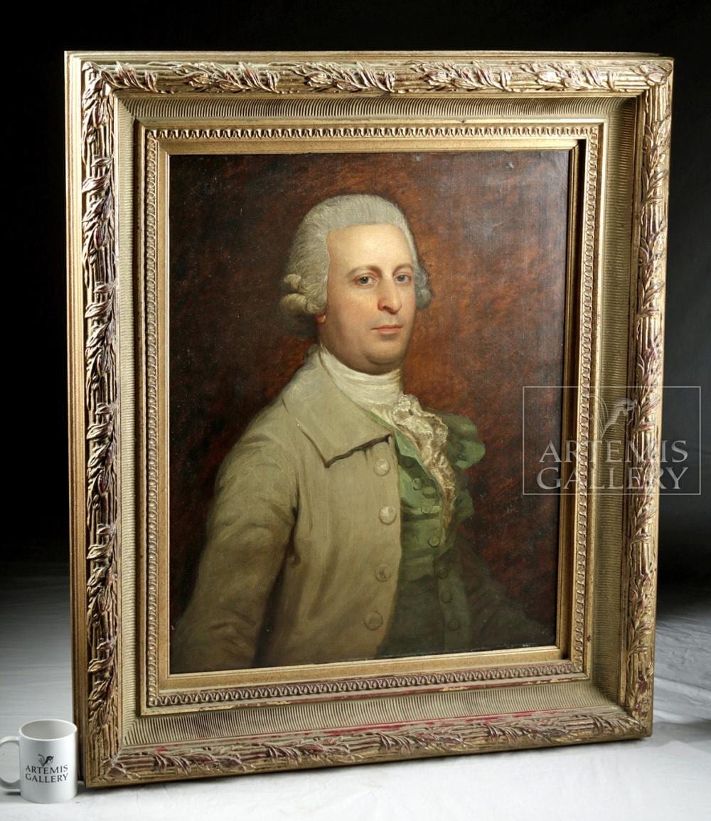 José Herculano Stuart Torres de Almeida Carvalhais comparable auction result: 18th c european portrait of a gentleman by stuart