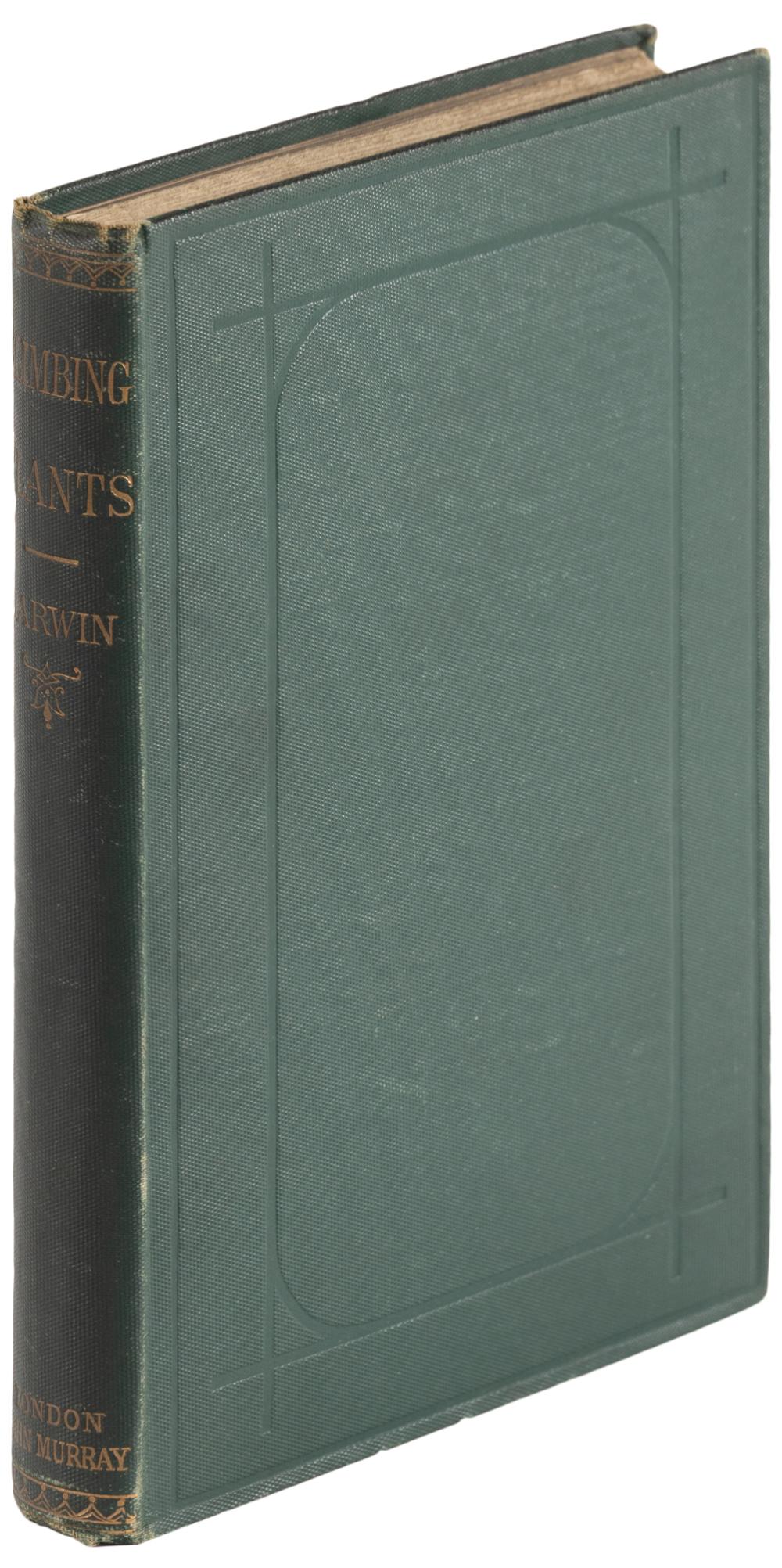 Charles Darwin comparable auction result: charles darwin on climbing plants