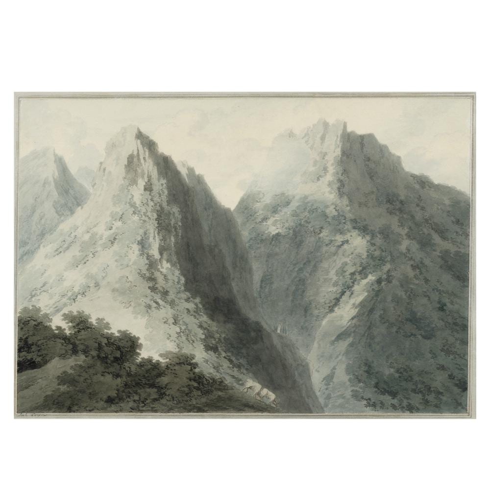 John Robert Cozens comparable auction result: john robert cozens london 1752 1799 view on the island of elba
