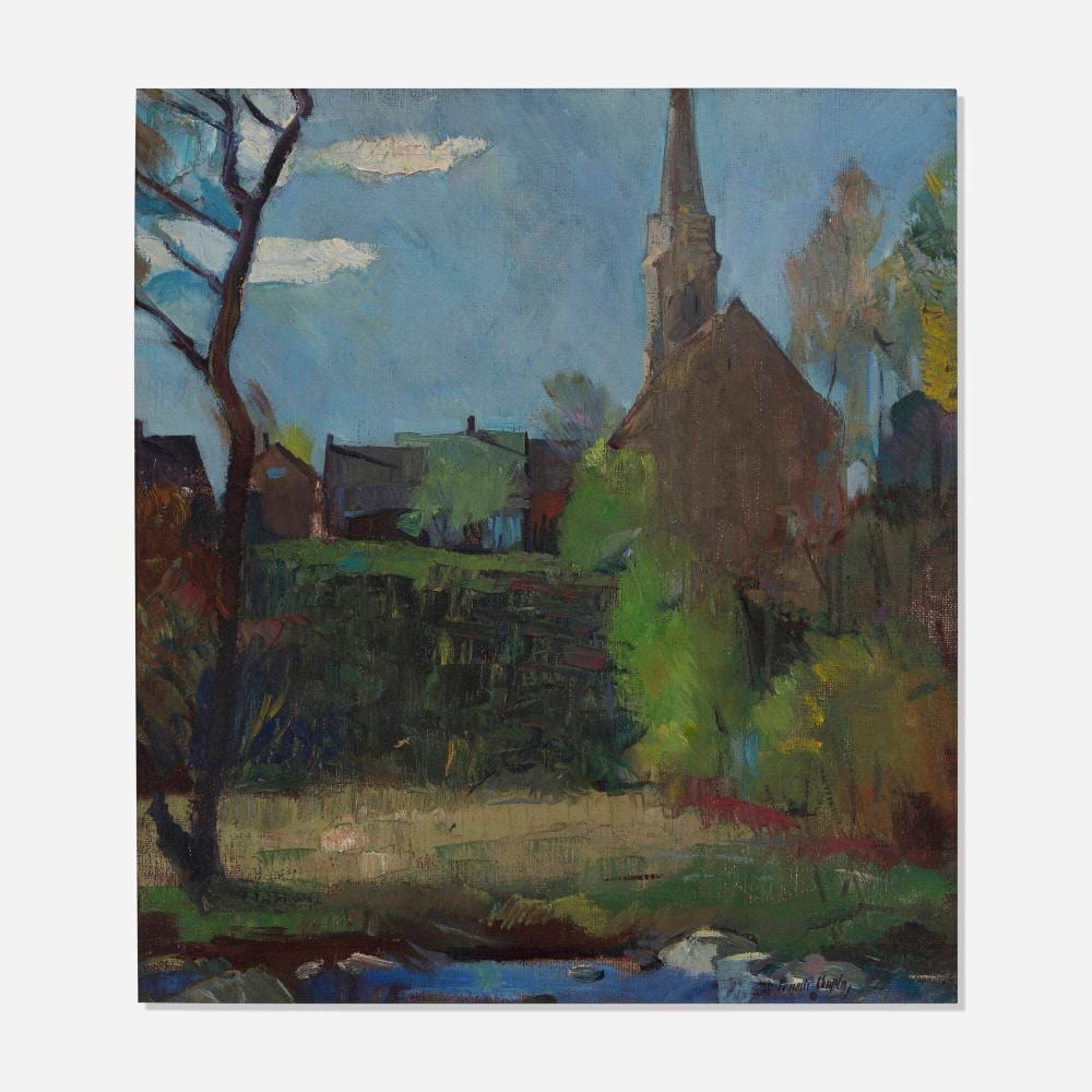 Francis Chapin comparable auction result: francis chapin cedarburg church