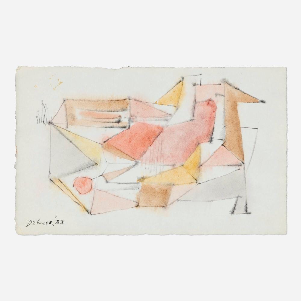 Dorothy Dehner comparable auction result: dorothy dehner untitled