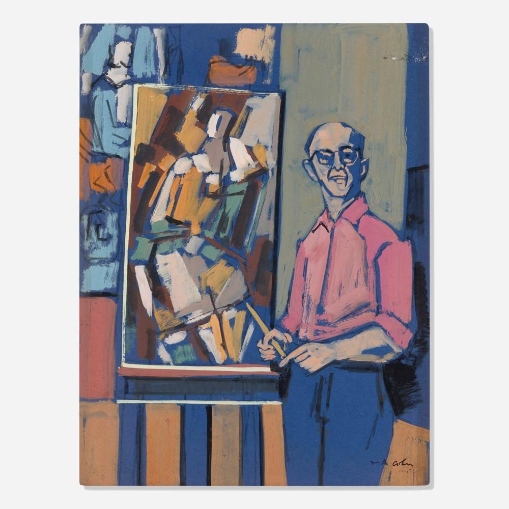 Max Arthur Cohn comparable auction result: max arthur cohn self portrait