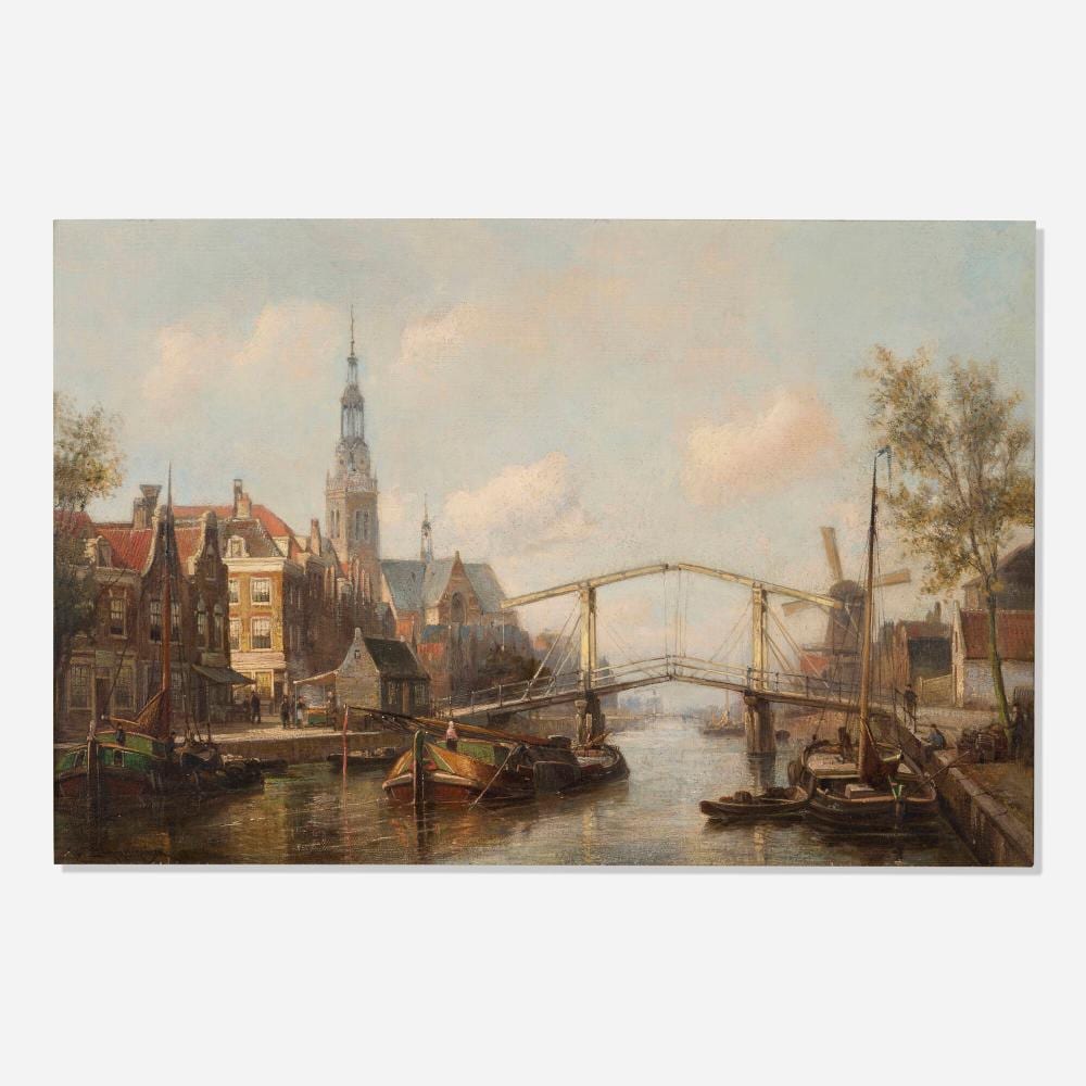 Cornelis Christiaan Dommelshuizen comparable auction result: cornelis christiaan dommelshuizen view of the magere brug amsterdam
