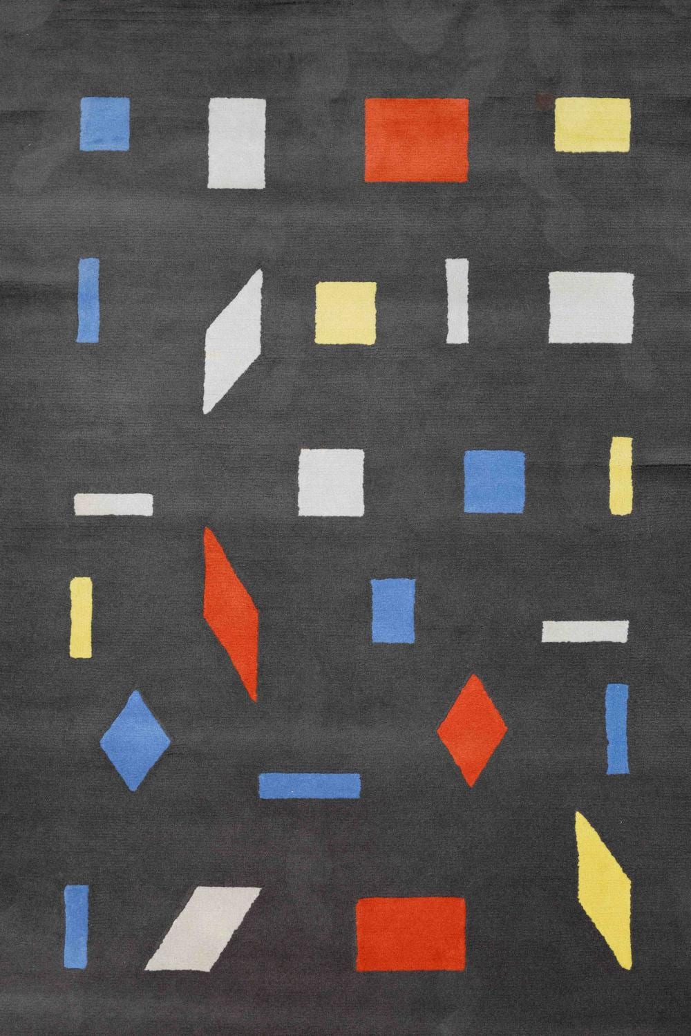 Bart van der Leck comparable auction result: bart van der leck 1876 1958 a rug pattern l2 authorized re edition executed at manufacture des tapis de cogolin