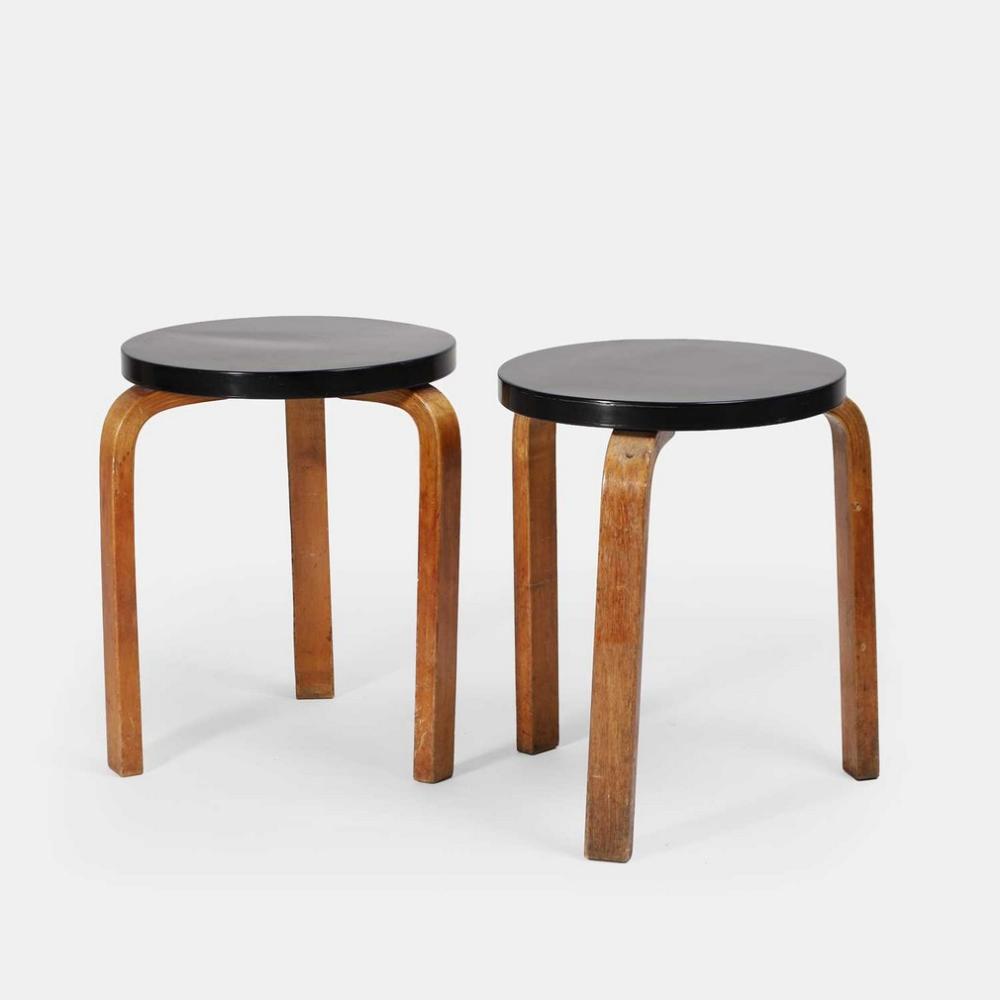 Alvar Aalto comparable auction result: alvar aalto finnish 1898 1976 for finmar a pair of model 60 stools
