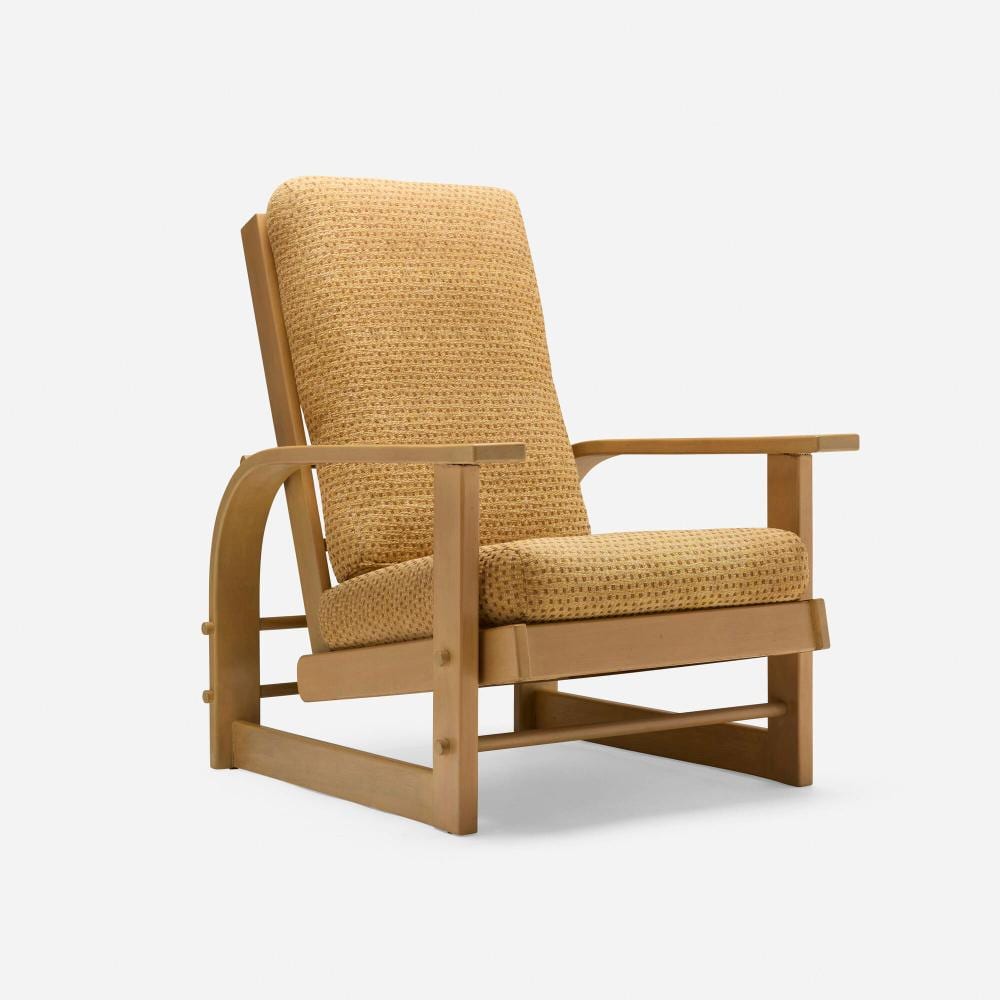 Russel Wright comparable auction result: russel wright rare morris chair
