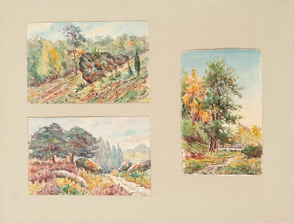 Tomás Campuzano y Aguirre comparable auction result: tom s campuzano landscapes