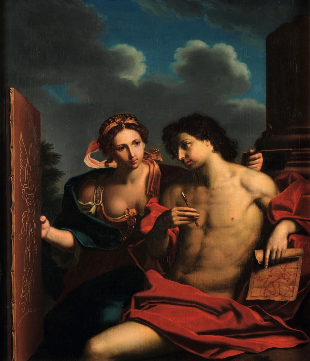 Michele Desubleo comparable auction result: michele desubleo 1601 maubeuge 1676 parma allegoria della pittura
