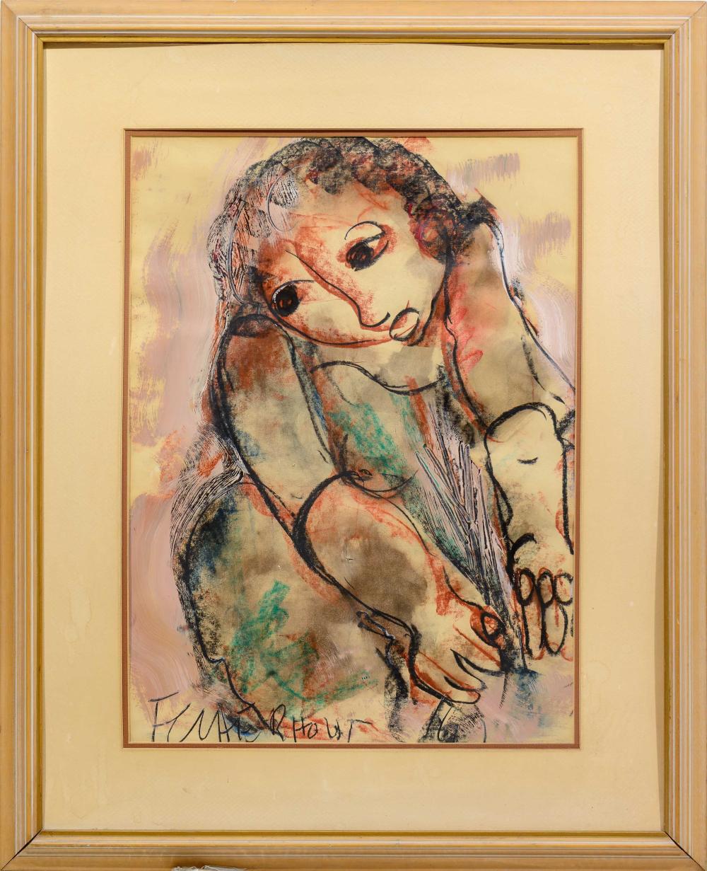 Frans Claerhout comparable auction result: frans claerhout sa 1919 2006 mixed media figure signed 57 x 42