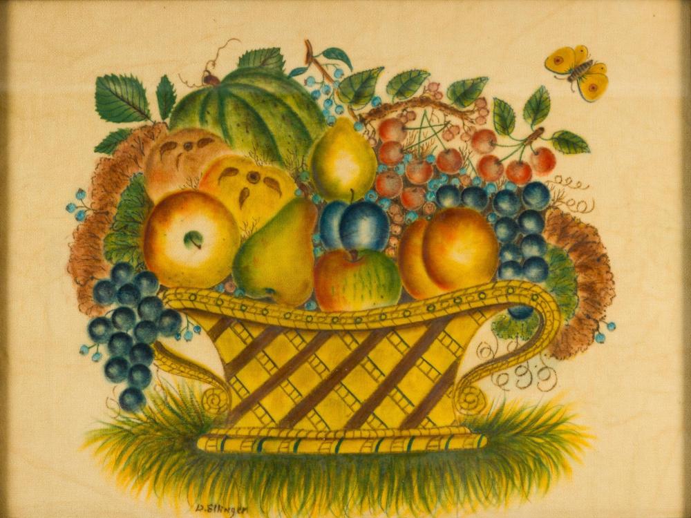 DAVID Y. ELLINGER (AMERICAN, 1913–2003) OIL ON COTTON THEOREM PAINTING sold by Cordier Auctions, lot 32 — auction record photograph