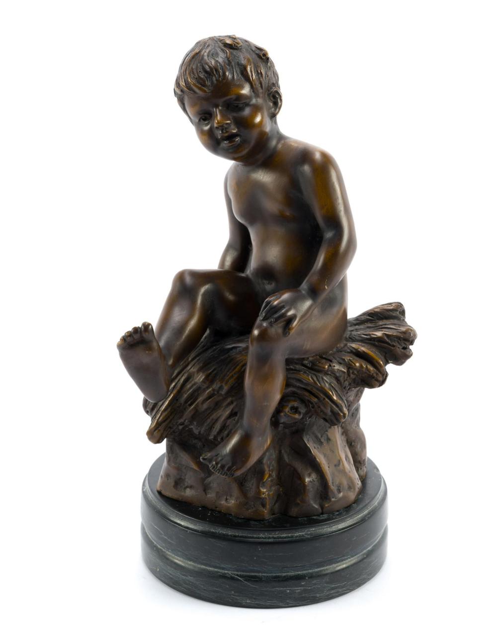 Auguste Moreau comparable auction result: bronze sculpture after auguste moreau